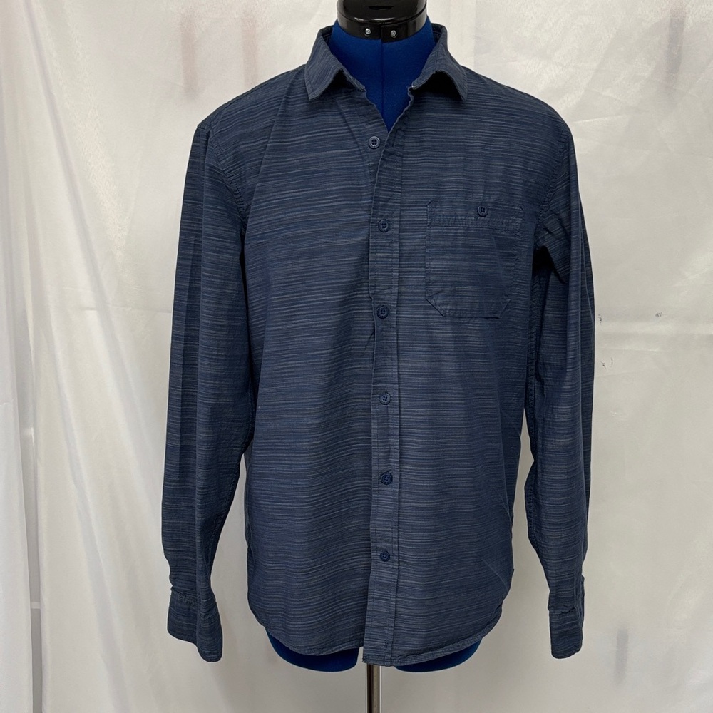 Tavik Men's Blue Striped Shirt